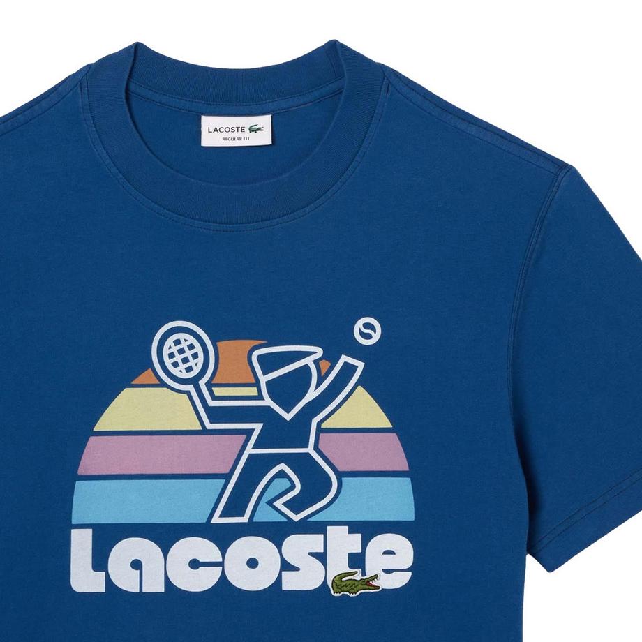 LACOSTE T-Shirt Lavé Logo Tennis  