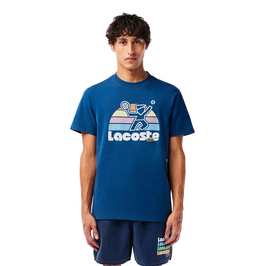 LACOSTE T-Shirt Lavé Logo Tennis  