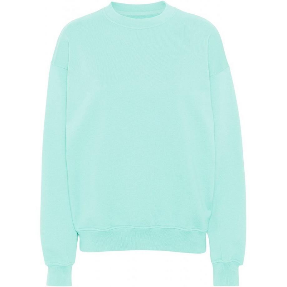 Sweatshirt mit Rundhalsausschnitt  Organic oversized light aqua