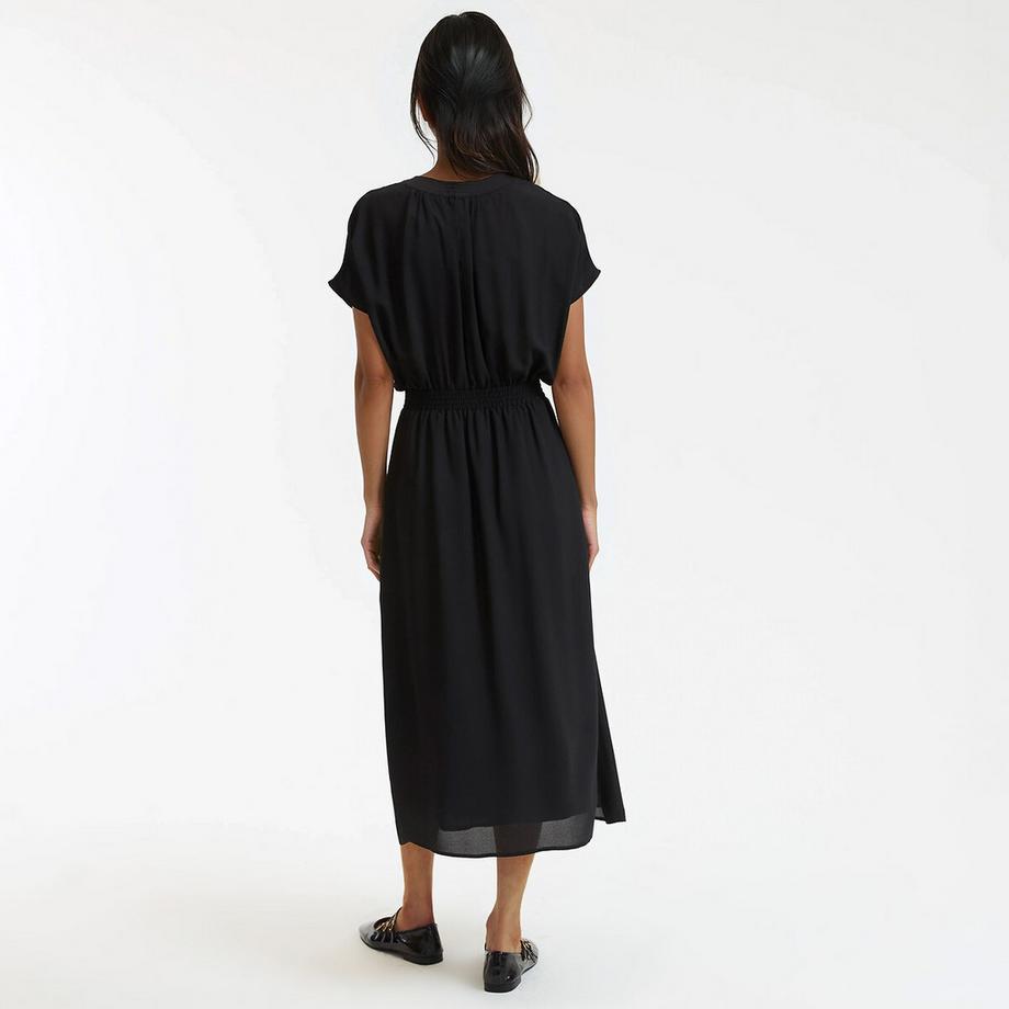 La Redoute Collections Robe longue évasée taille smockée  