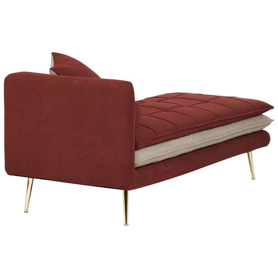 Beliani Chaise longue côté gauche en Tissu Glamour GONESSE  