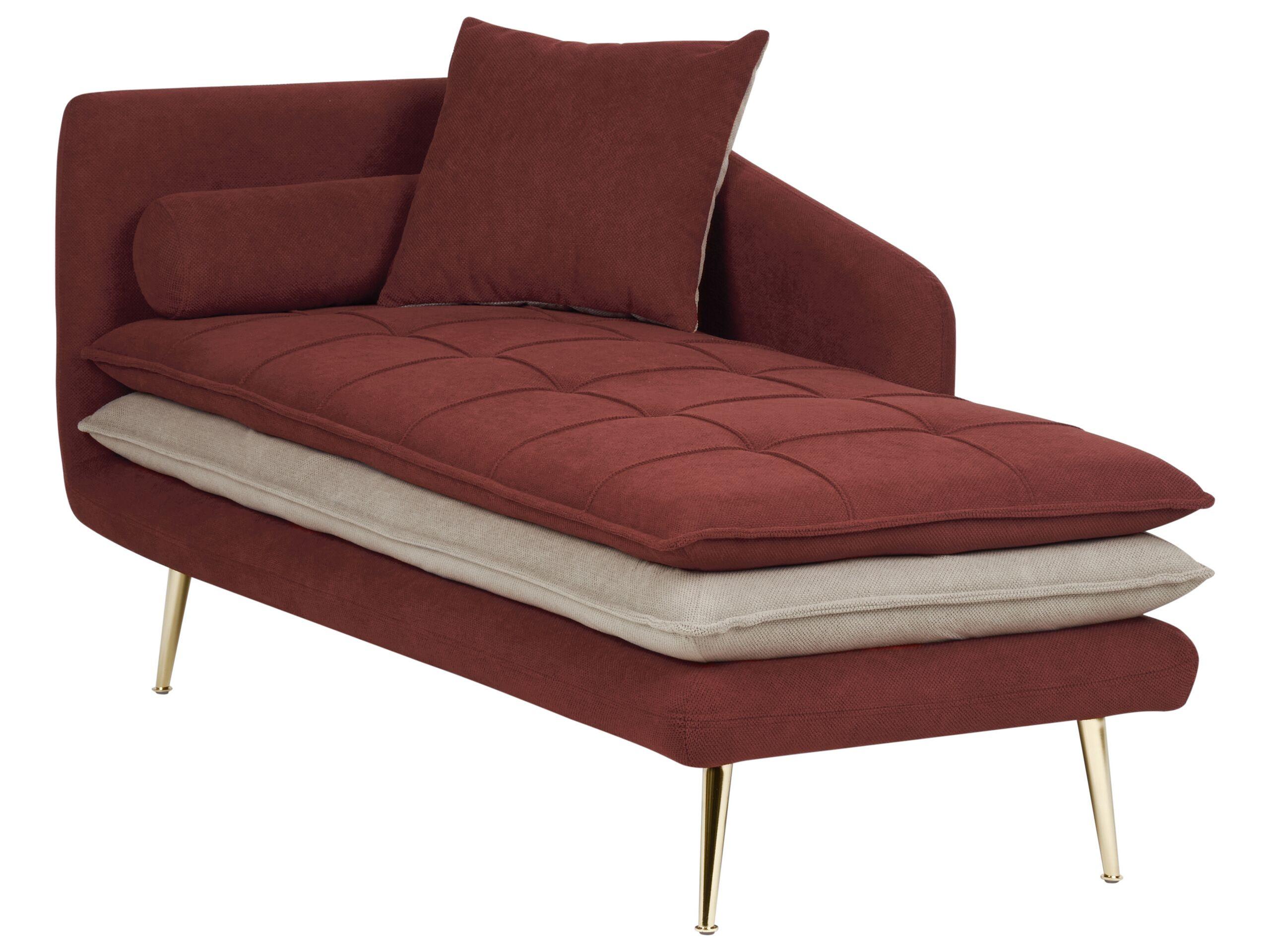 Beliani Chaise longue côté gauche en Polyester Glamour GONESSE  