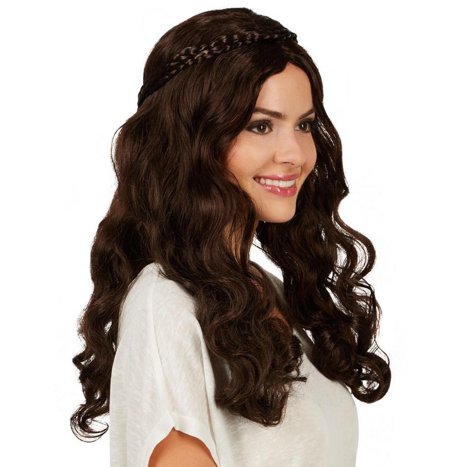 Tectake  Parrucca da donna - Principessa medievale 