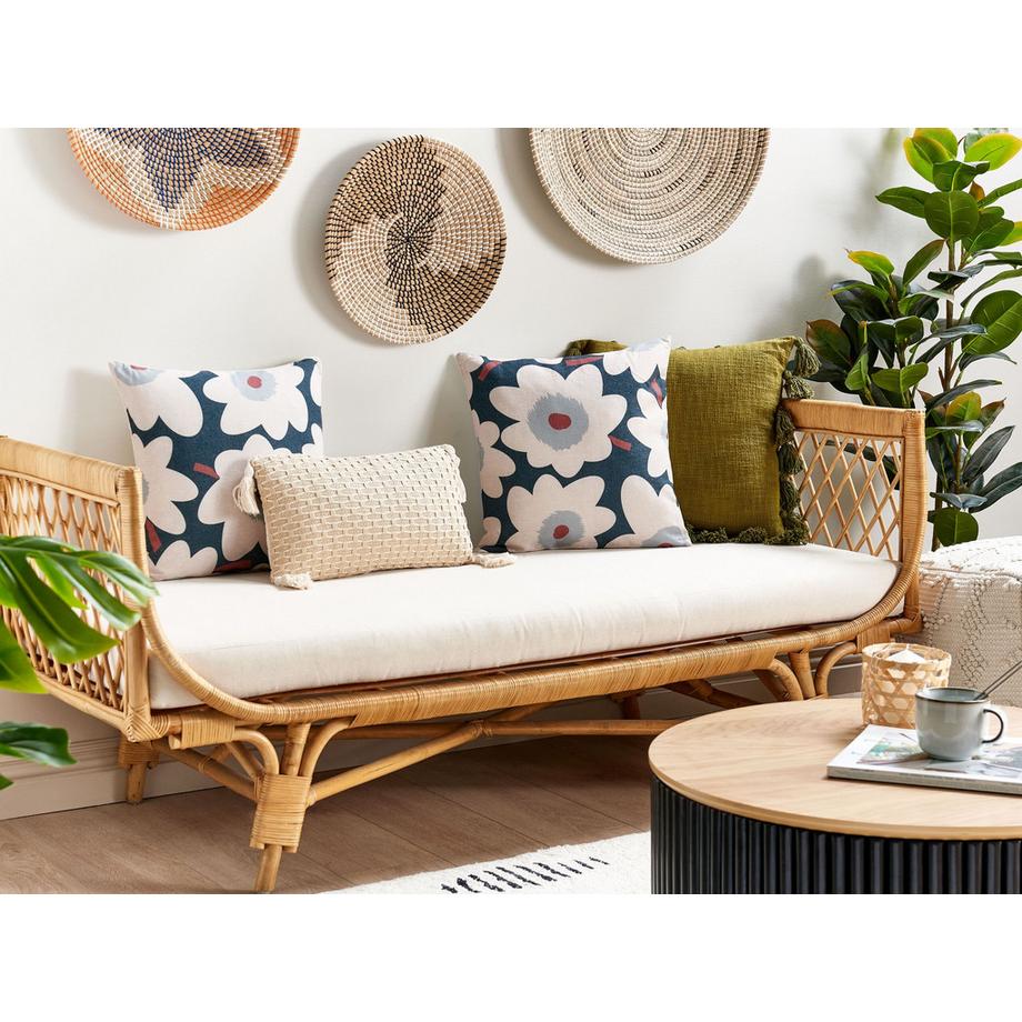 Beliani Dekokissen 2er Set aus Polyester Modern SESBANIA  