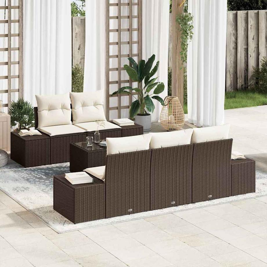 VidaXL Gartensofa-set poly-rattan  