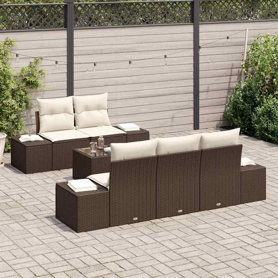VidaXL Gartensofa-set poly-rattan  
