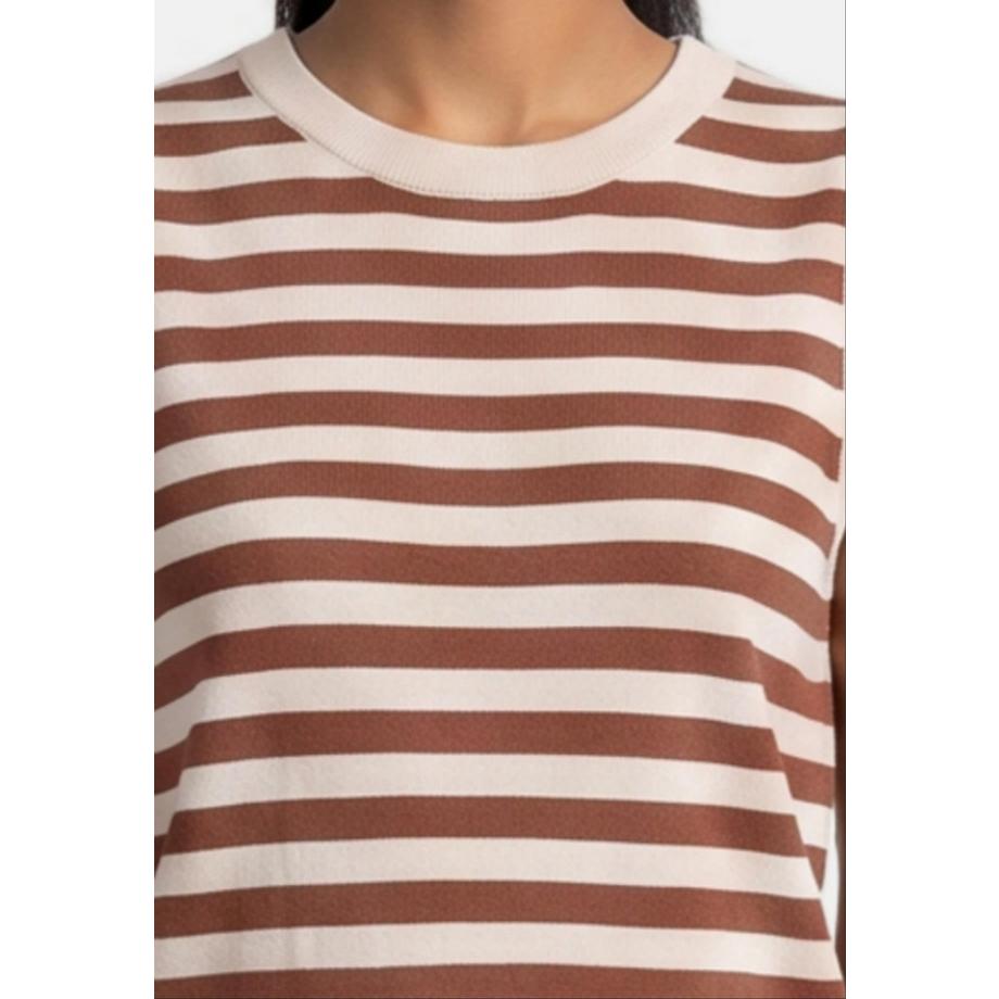 Chiara Ferretti Top sans manches rayé  