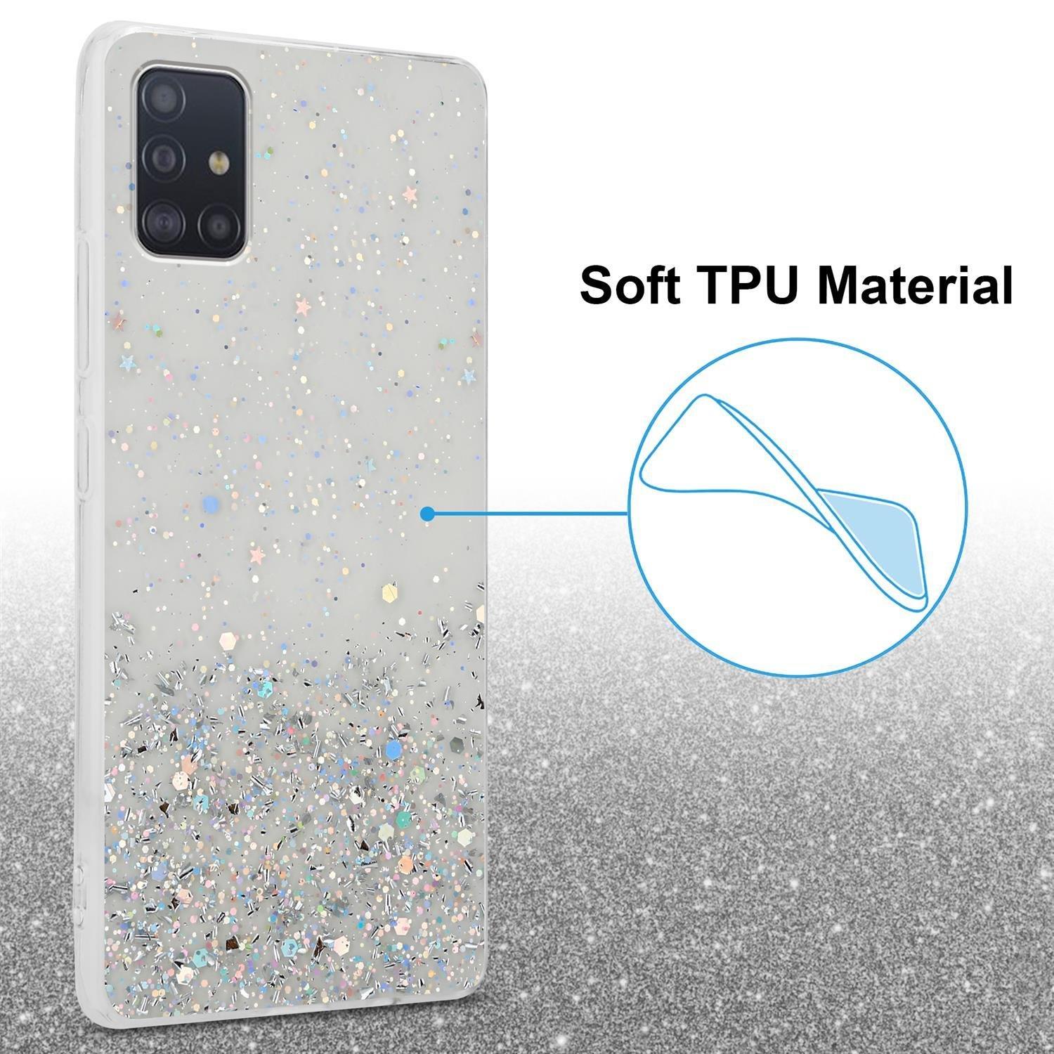 Cadorabo  Hülle für Samsung Galaxy A51 5G TPU Silikon mit funkelnden Glitter 