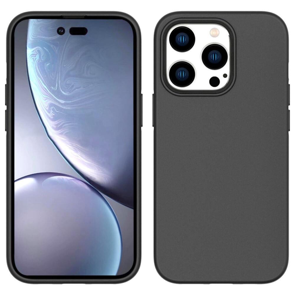 Cover-Discount  iPhone 14 Pro - Matte Silikon Hülle Schwarz 