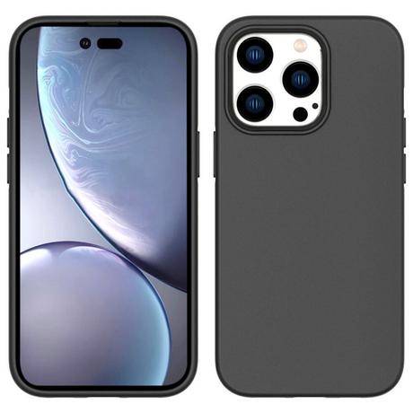 Cover-Discount  iPhone 14 Pro - Matte Silikon Hülle Schwarz 