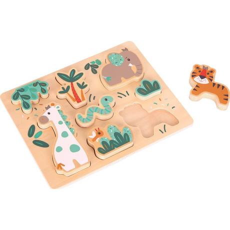 Spielba Holzspielwaren  Puzzle Elefant & Giraffe 