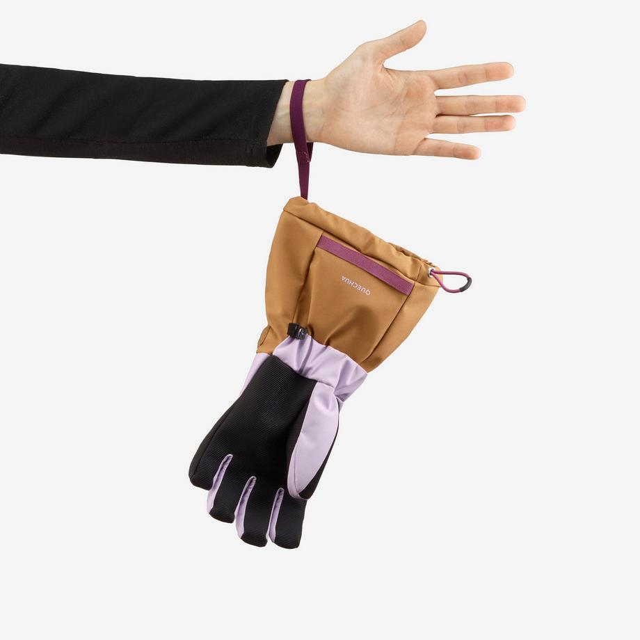 QUECHUA  Gants de ski chauds Ski500 Long 