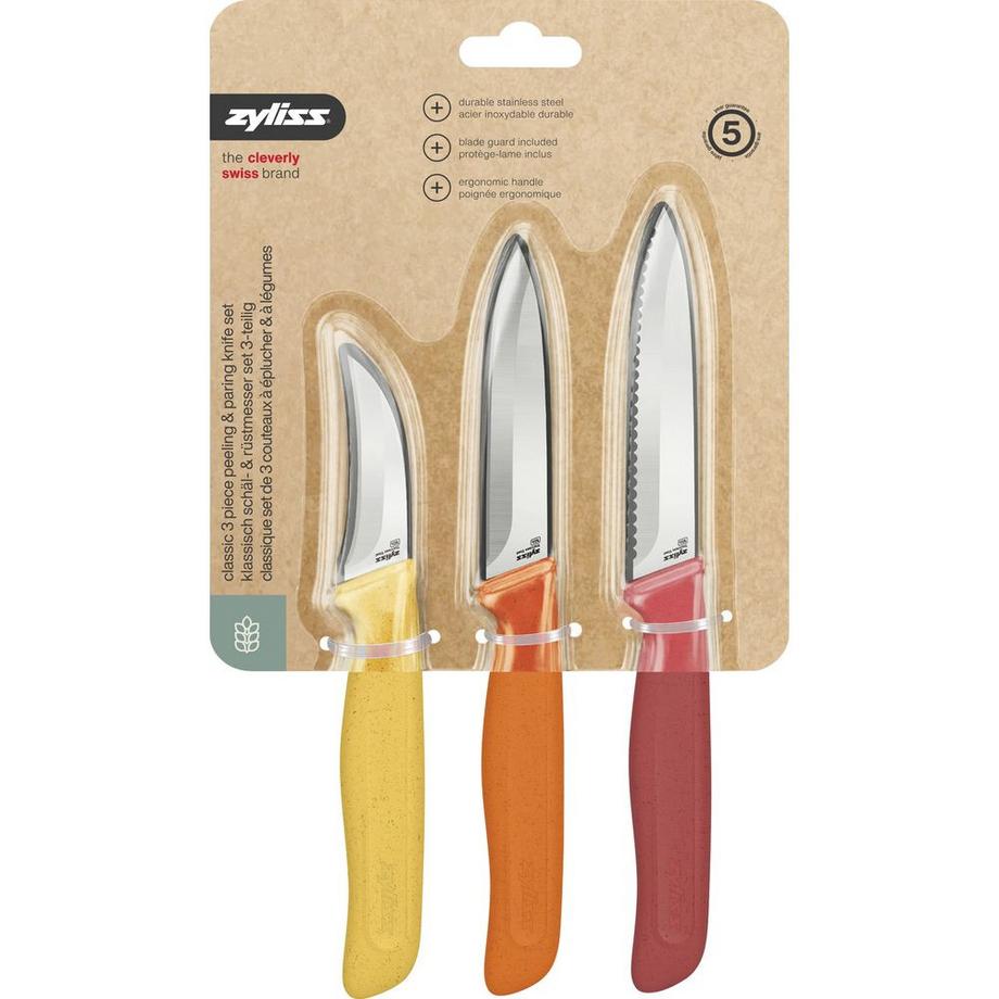 zyliss Set de couteaux à légumes  Classic 3 pièces  