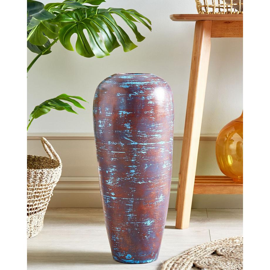 Beliani Vase décoratif en Terre cuite Rustique DOJRAN  