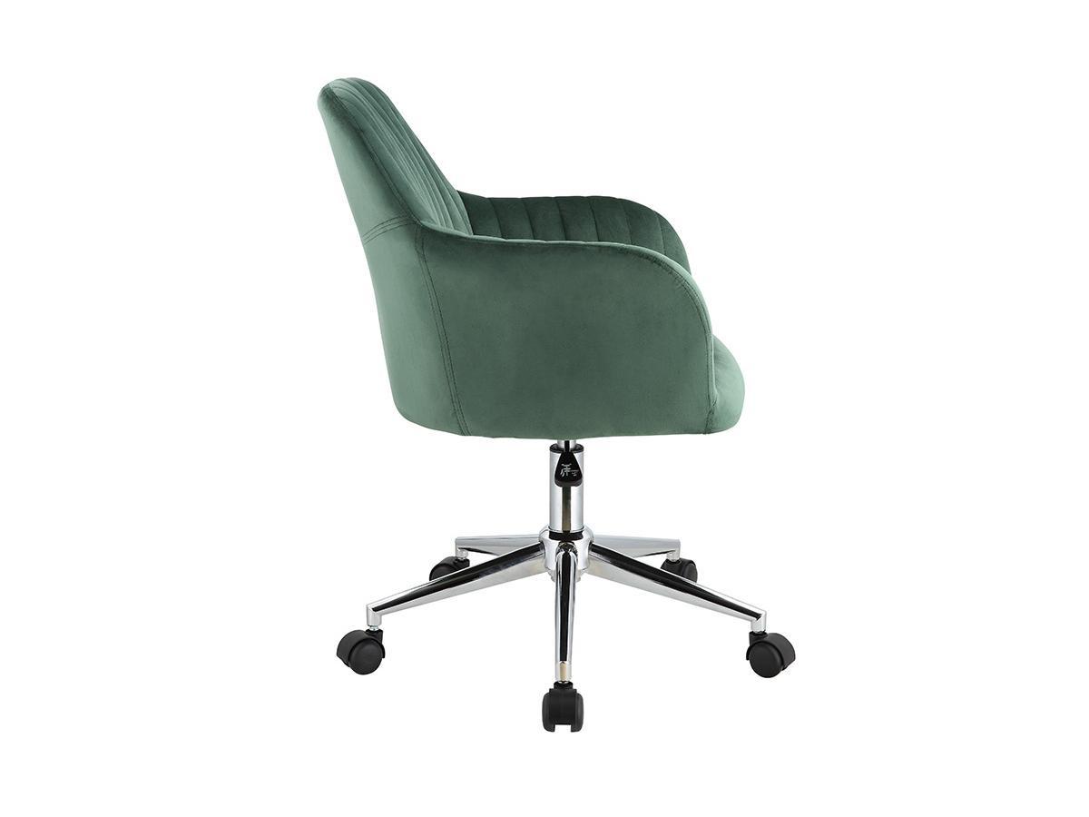 Vente-unique Chaise de bureau Velours Hauteur réglable ELEANA  