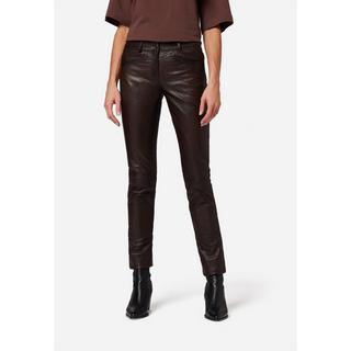 RICANO  Pantalon en cuir  Dorin, style classique à taille basse avec 5 poches 