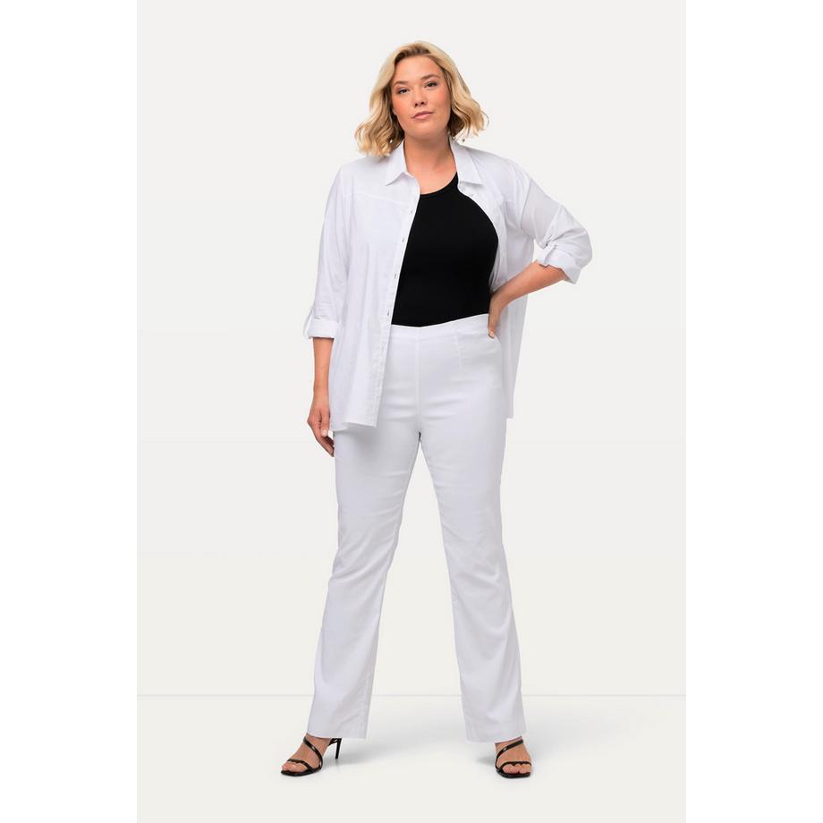 Ulla Popken Pantalon classique en tissu bengaline  