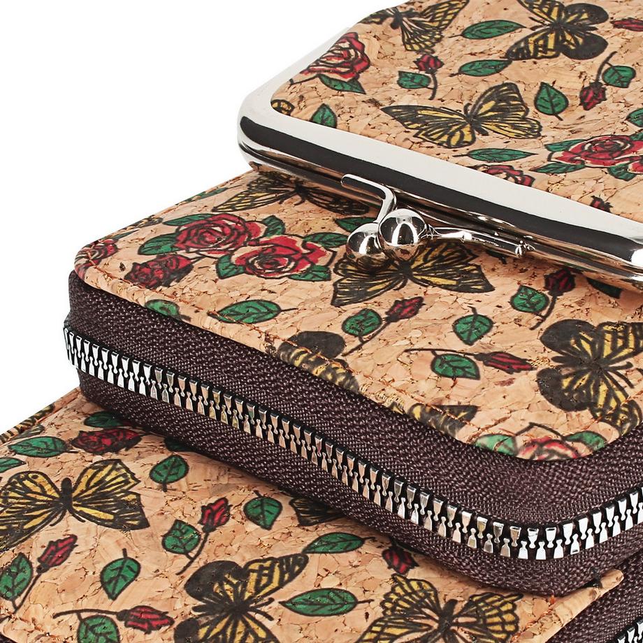 Avizar EcoCork Borsa Telefono in Tessuto di Sughero  