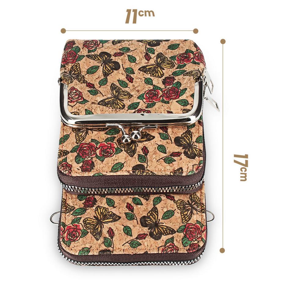 Avizar EcoCork Borsa Telefono in Tessuto di Sughero  