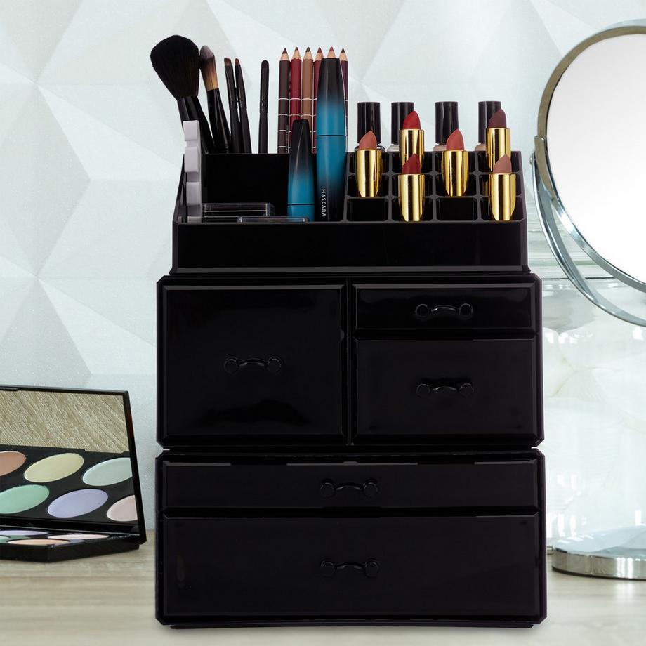 B2X  Make-up-Aufbewahrung aus Acryl mit 21 Fächern 