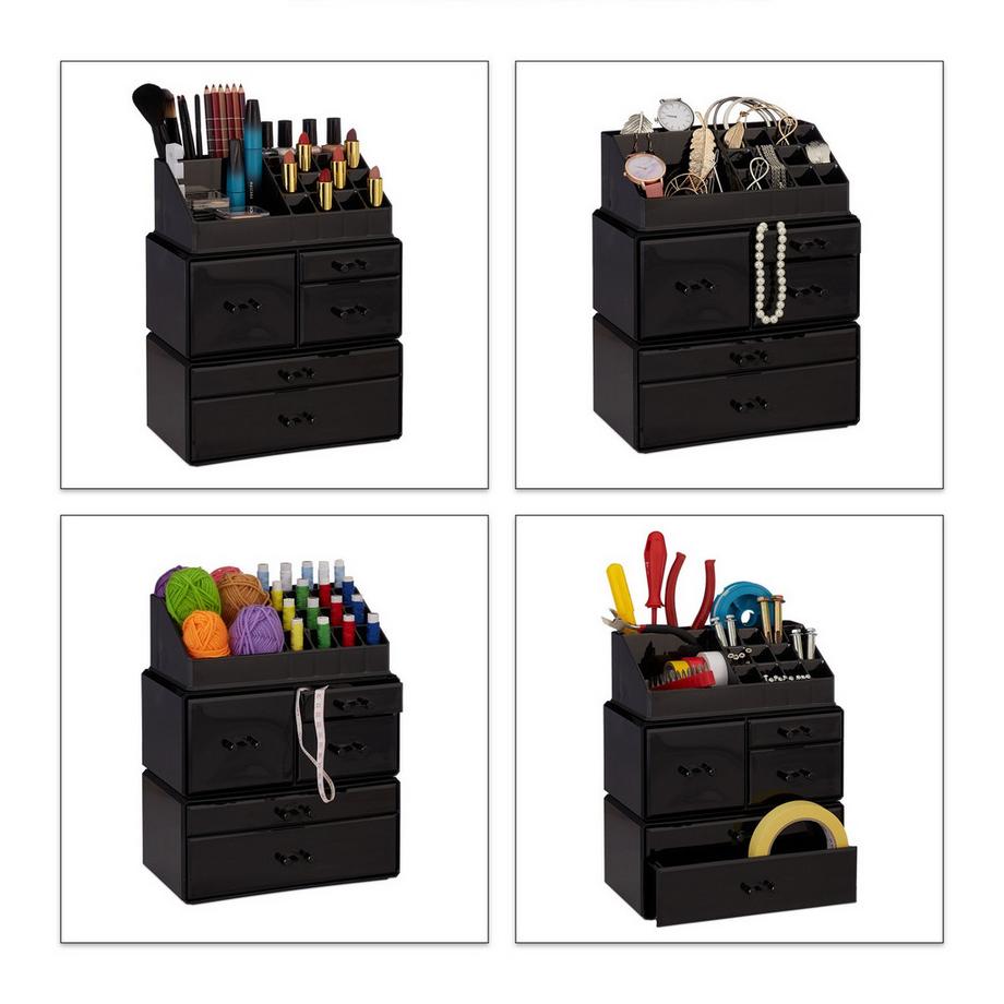 B2X  Make-up-Aufbewahrung aus Acryl mit 21 Fächern 