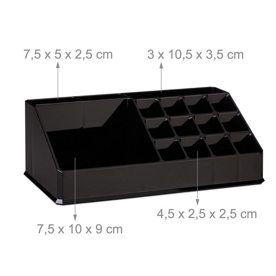 B2X  Make-up-Aufbewahrung aus Acryl mit 21 Fächern 