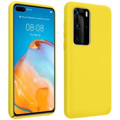 Avizar  Coque Huawei P40 Pro Soft Touch Jaune 