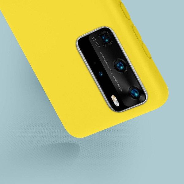 Avizar  Coque Huawei P40 Pro Soft Touch Jaune 