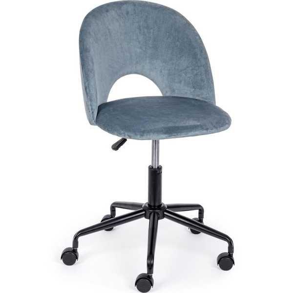 mutoni Chaise de bureau Linzey bleu clair  