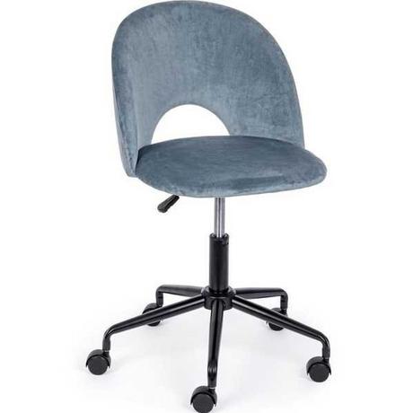 mutoni Chaise de bureau Linzey bleu clair  