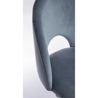 mutoni Chaise de bureau Linzey bleu clair  