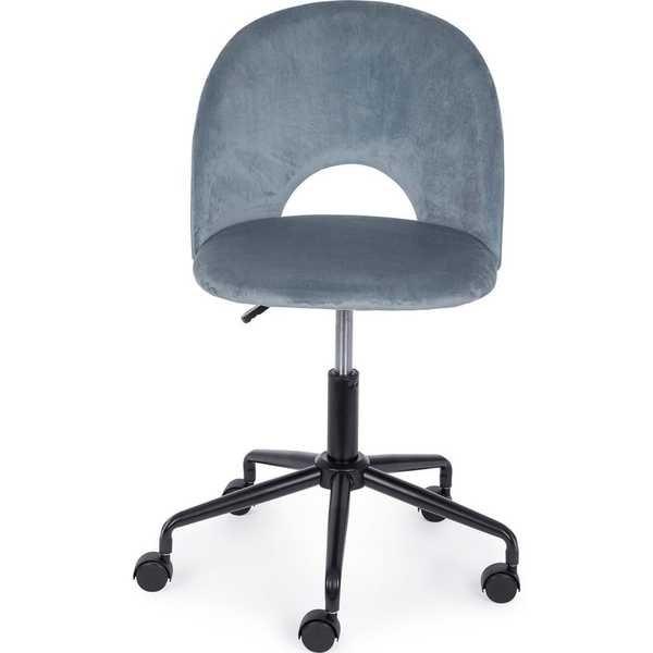 mutoni Chaise de bureau Linzey bleu clair  