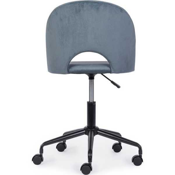 mutoni Chaise de bureau Linzey bleu clair  