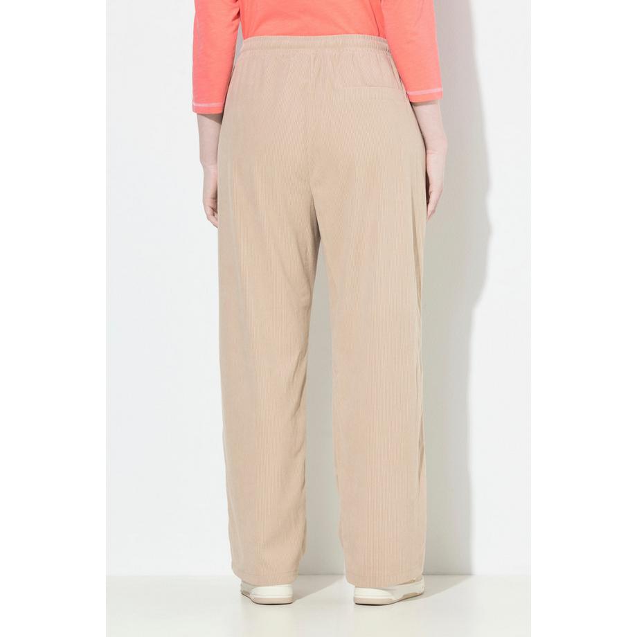 Ulla Popken Cord Schlupfhose Weites Bein Elastikbund  
