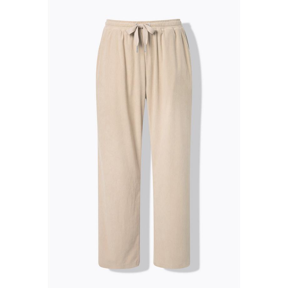 Ulla Popken Cord Schlupfhose Weites Bein Elastikbund  
