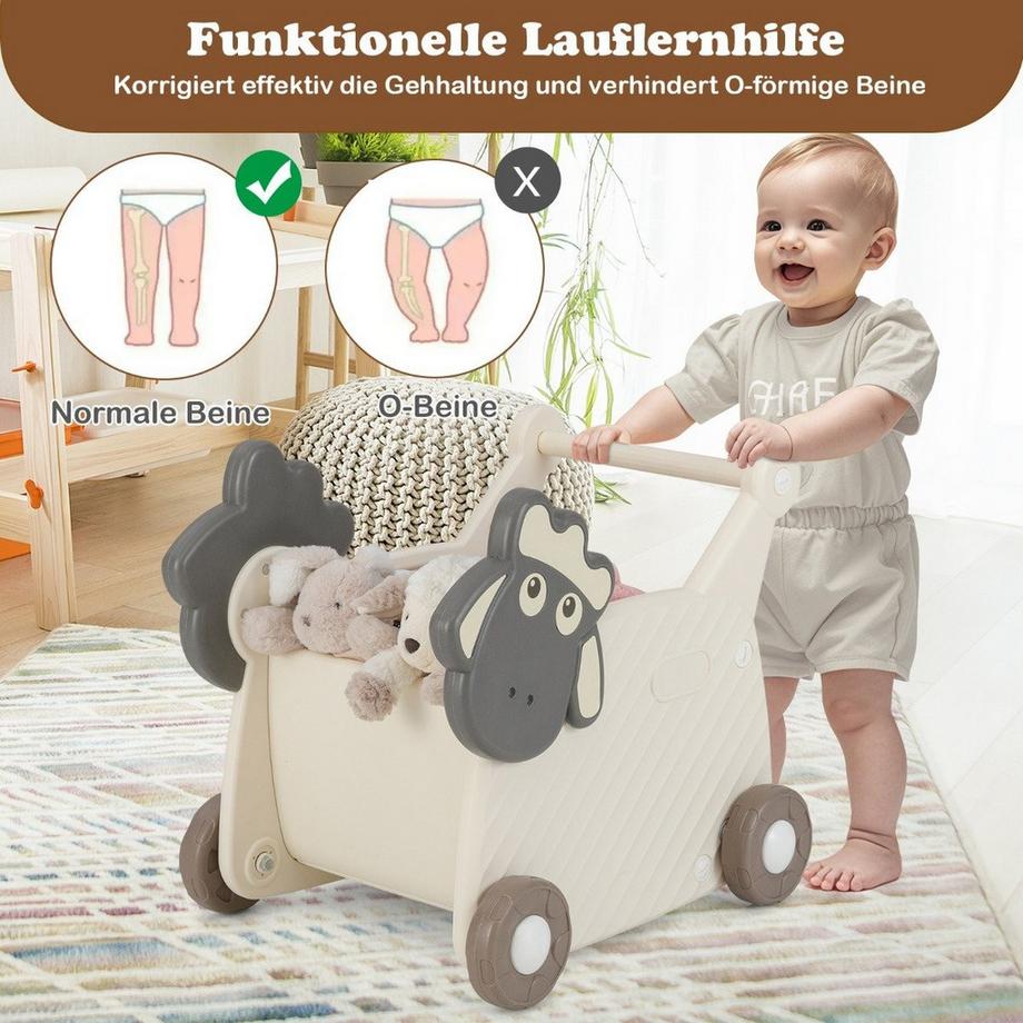 Northix  Trotteur pour tout-petits avec rangement 