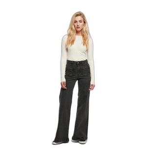 URBAN CLASSICS Damen Vintage Ausgestellte Jeans  