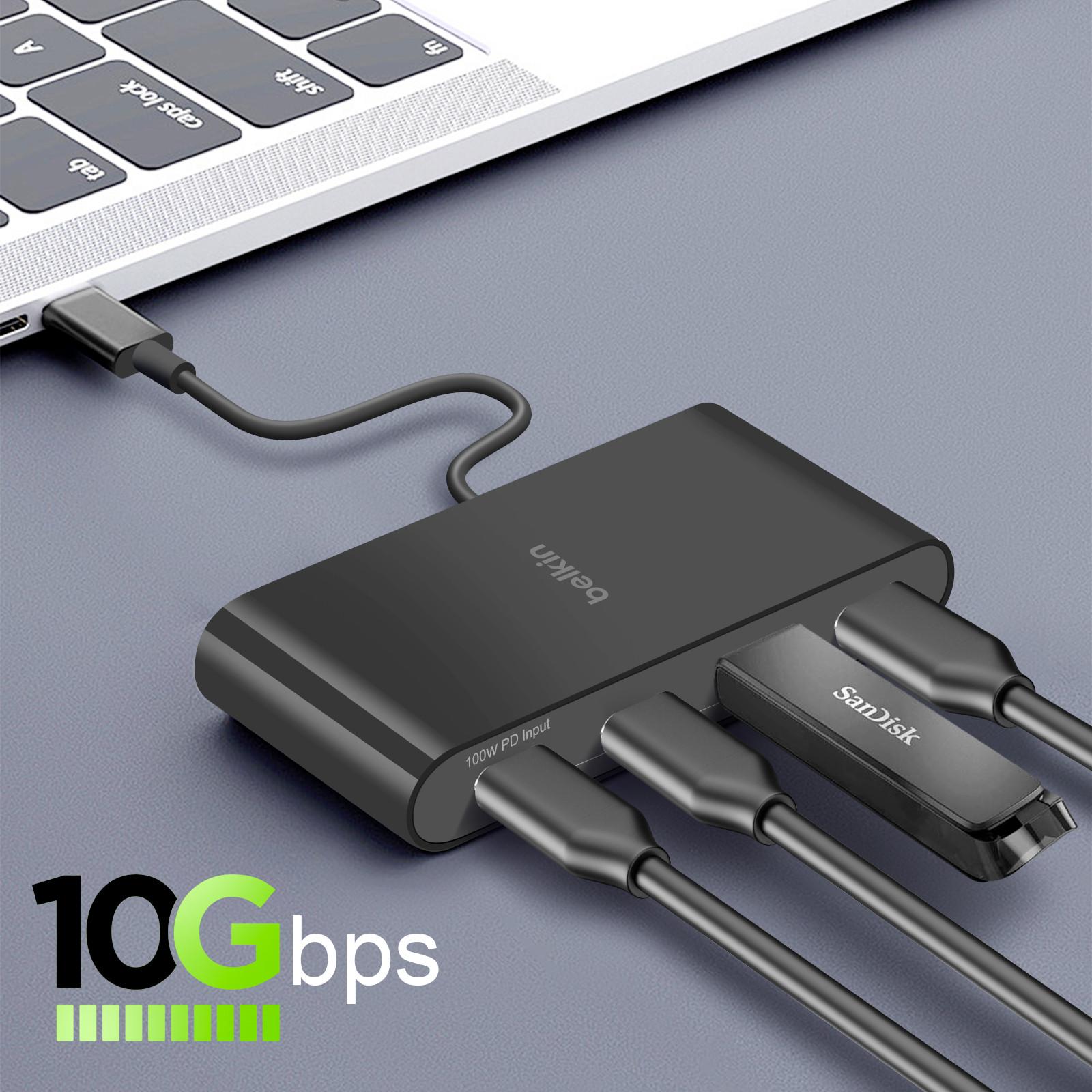 belkin  Hub Multiports USB C Belkin Noir 