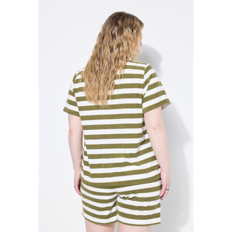 Studio Untold Frottee Ringel Kurzer Schlafanzug Zweiteiler  