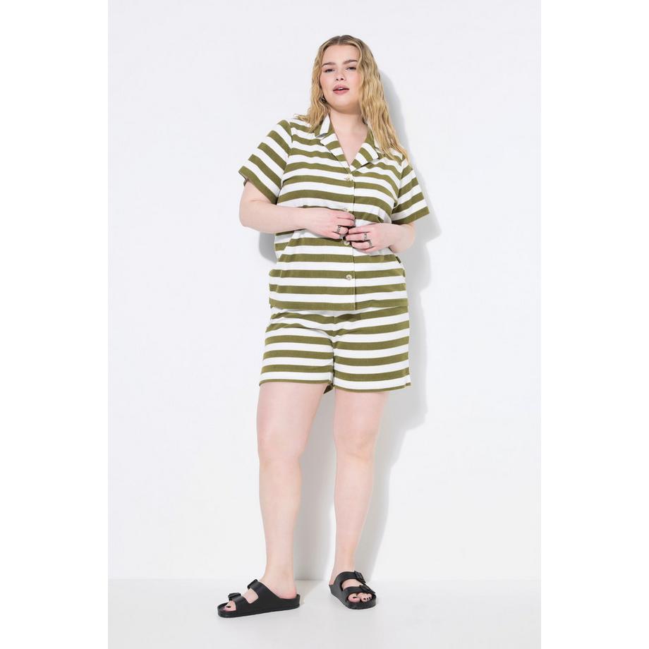 Studio Untold Frottee Ringel Kurzer Schlafanzug Zweiteiler  