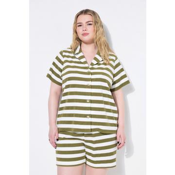 Schlafanzug, kurzer Zweiteiler, Frottee, Ringel