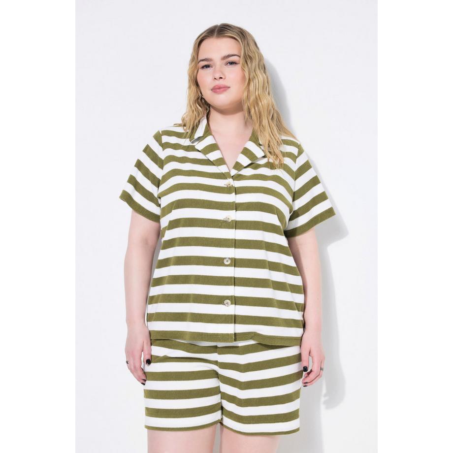 Studio Untold Frottee Ringel Kurzer Schlafanzug Zweiteiler  