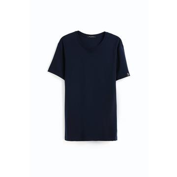 Herren-T-Shirt aus Baumwolle mit Rundhalsausschnitt, 185 g