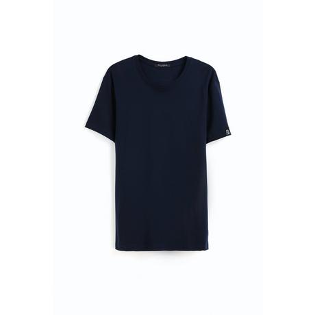 Bellemere New York  T-shirt en coton à col rond pour hommes 185G 