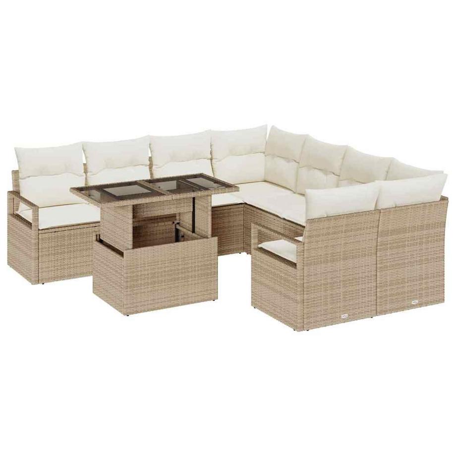 Canapé de jardin poly rattan