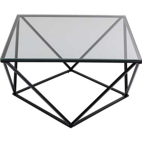 KARE Design Table basse Cristallo noir 80x80  