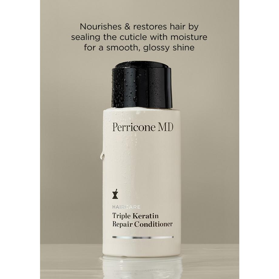 Perricone  Conditionneur Soin capillaire Après-shampoing réparateur triple kératine 