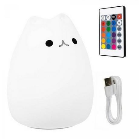 eStore Lampe chat avec éclairage LED multicolore  