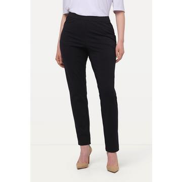 Pantalon en point de Rome Sienna, coupe slim et taille élastique