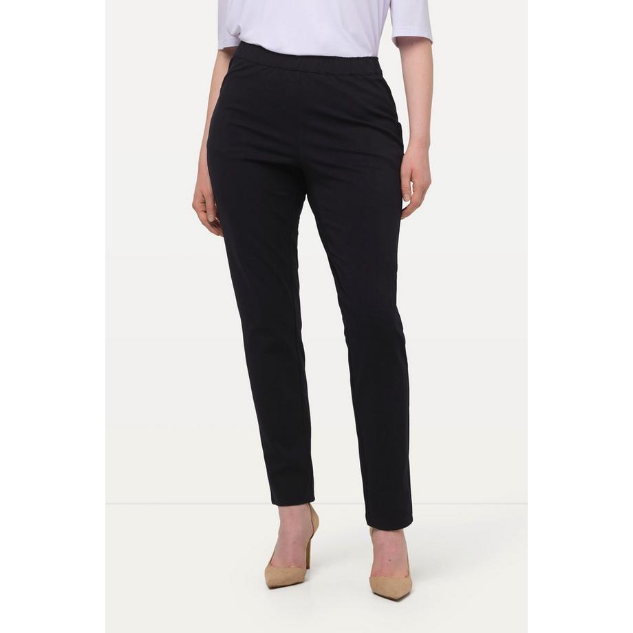 Ulla Popken Sienna Schmale Passform Puntohose Elastischer Bund  